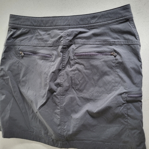 LL Bean Size 8 Skort Skirt Grey - Picture 4 of 6